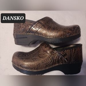 DANSKO BRONZE  Clogs Mules Slip Ons Slides Shoes Size 40